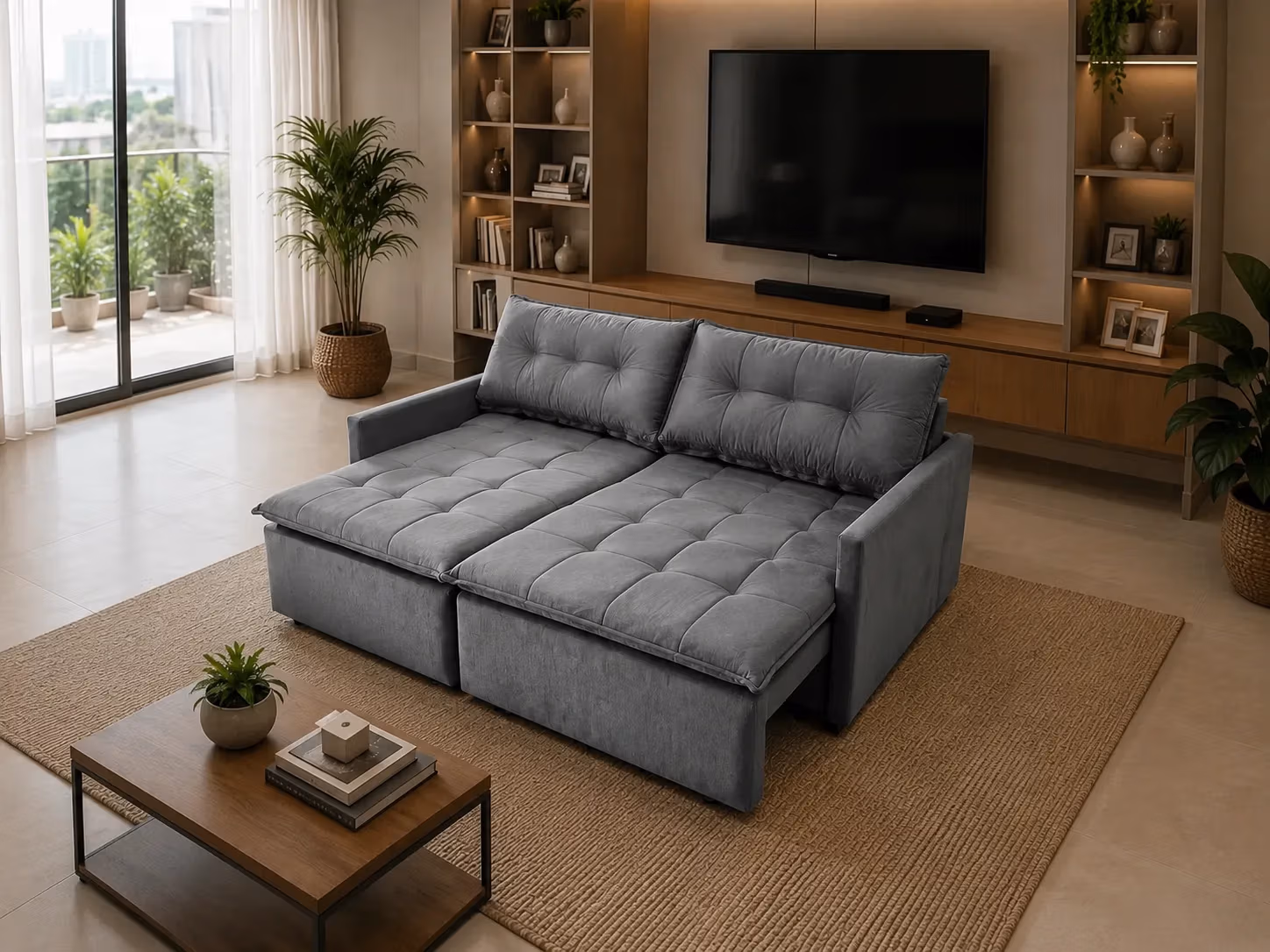 Sofá Liverpool sob medida em ambiente de sala de estar